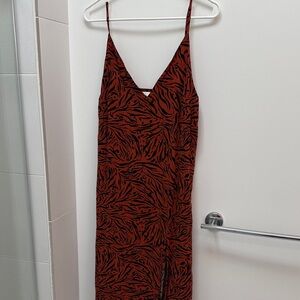Seafolly Red and Black Patterned Dress